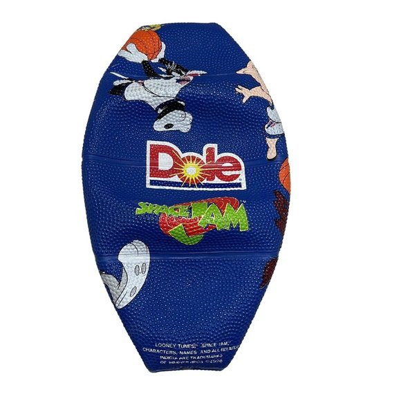 Vtg SPACE JAM Bugs Bunny 1996 Warner Bros Dole Basketball Ball Not Pumped Yet - Picture 2 of 9